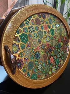 Bandeja de Madera con Textura de Lujo, Bandeja de Madera Estampada en Relieve para Diseño de Interiores de Alta Gama, Suministro de Bandejas para Servir al por Mayor - Product Image 3