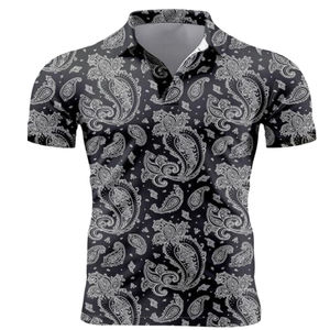 Polo en coton pour homme, manches courtes, uni, confortable, respirant, en tissu tricoté, vente en gros, stock disponible - Product Image 1