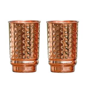 Copper Handmade Drinking <b>Glass</b> Vintage Style Eco-Friendly Reusable <b>Tumbler</b> for Home Use - Product Image 1