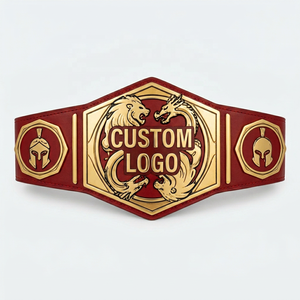 Cinturones de Campeonato Personalizados de Cuero Genuino para Samurai, Taekwondo, Aikido, Judo, Karate, Boxeo, Grappling, MMA, Cómodos, Unisex, Personalizados - Product Image 1