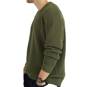 เสื้อสเวตเชิ้ตคอกลมผู้ชายแบบสั่งทำขายส่งยอดนิยมปี 2026 ผ้าฝ้ายผสม ทรงโอเวอร์ไซส์ ดีไซน์ลายเรียบแบบใหม่ - Product Image 5