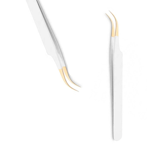 Pince à épiler professionnelle en acier inoxydable de haute qualité, personnalisée, pour cils, avec prise en main précise, antistatique et design durable. - Product Image 4