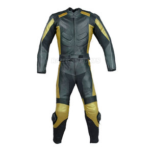 Traje de Motocicleta de Cuero Genuino Transpirable de Alta Calidad para Unisex con Opciones Personalizables - Product Image 6