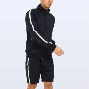Ensemble coupe-vent streetwear imperméable à séchage rapide en satin de haute qualité avec logo personnalisé, nouveau design pour homme, ensemble coupe-vent et short d'automne - Product Image 5