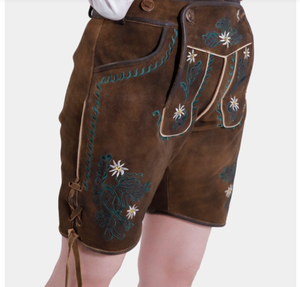 ชุดเลเดอร์โฮเซินสำหรับผู้หญิงสำหรับเทศกาลอ็อกโทเบอร์เฟสต์พร้อมโลโก้สั่งทำพิเศษ – ชุดบาวาเรียนคุณภาพสูง - Product Image 3