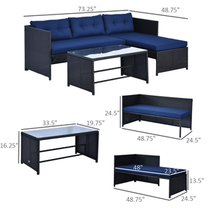 Set di Mobili da Giardino con Diverse Pezzi per Vivere All'Aperto - Product Image 2