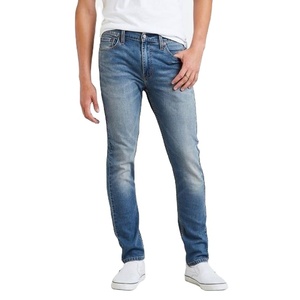 Light Wash <b>Men</b> Denim Jeans Regular Fit <b>Stretch</b> Cotton Spandex Midweight Pencil Pants Formal Autumn Logo Quick Dry Eco-Friendly - Product Image 4