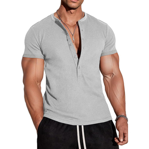 Premium Cotton Blend <b>Waffle</b> Knit T <b>Shirt</b> Relaxed Fit Casual Top Manufacturer - Product Image 1