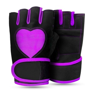 Gants de cyclisme unisexes en cuir écologique pour sports d'hiver, sans doigts, antidérapants, absorbant les chocs, respirants - Product Image 5