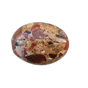 Super Quality Natural Crystal <b>Red</b> Jasper Conglomerates Palm Stone Beautiful Palm Heart Shape Agate Pudding Stone Environmentally - Product Image 2