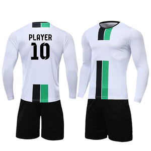 Conjunto de Camiseta de Entrenamiento de Portero de Fútbol de Manga Larga de Poliéster Personalizada de Alta Calidad, Diseño Único, Nombre Personalizado, Servicio de Equipo - Product Image 3