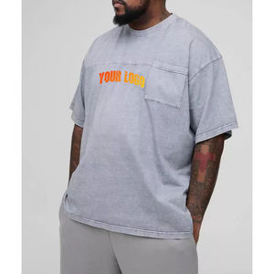 Wholesale Heather Grey 100% Cotton Knitted Formal Men Custom Logo Printed Regular Fit <b>Pocket</b> T-<b>Shirts</b> - Product Image 4