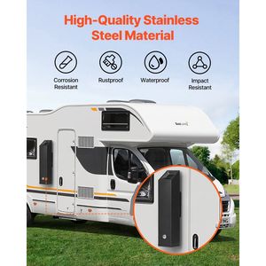 Cendrier mural extérieur en acier inoxydable, résistant aux intempéries, design cubique, pour mégots de cigarettes, pour la maison ou le bureau - Product Image 2