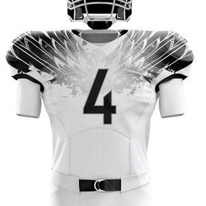 Chemises en polyester respirant pour adultes, sublimation personnalisée, haute qualité, ensemble d'uniformes de football américain personnalisés et professionnels - Product Image 5