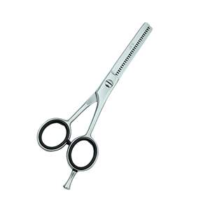 Ciseaux de dégradé professionnels UBI 5,5 pouces pour droitiers, lame en acier inoxydable 32 dents, manche en caoutchouc moyen, pour coiffure et stylisation - Product Image 4