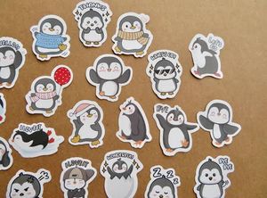 Pegatinas de Vinilo Personalizadas con Diseño de Pingüino, Resistentes al Agua, con Acabado Brillante Suave, para Regalos Promocionales - Product Image 4