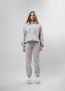 Ensemble de survêtement personnalisé pour homme, sweat à capuche oversize, logo imprimé, grande taille, unisexe, 100 % coton, pour le jogging - Product Image 6