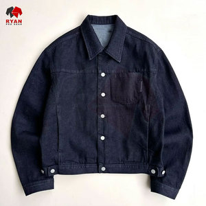 Jeans Casuales de Color Sólido de Alta Calidad para Hombre, Chaquetas de Mezclilla de Manga Larga, Talla Grande - Product Image 3