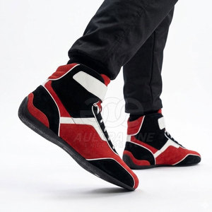 Chaussures de course automobile légères et ignifuges pour hommes, conçues avec une semelle à forte adhérence, matériau respirant, personnalisables pour le sport automobile - Product Image 2