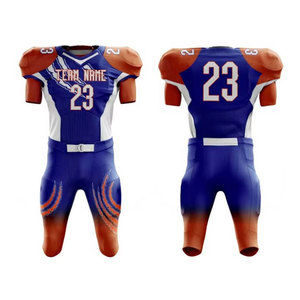 Uniforme de Fútbol Americano Personalizado al por Mayor con Logotipo, Estilo Único, Premium, 100% Poliéster, Transpirable, de Secado Rápido, Antibacteriano, para Adultos - Product Image 6