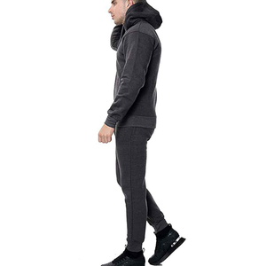 Conjunto Deportivo de Invierno para Hombre, Talla Grande, Transpirable, de Alta Calidad, con Capucha y Forro Polar, Logotipo Personalizado, Diseño Sólido, Venta al Por Mayor de Fábrica - Product Image 3