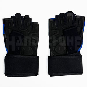 Gants de sport demi-doigts personnalisés avec logo, sangle de poignet réglable, unisexe, pour fitness, musculation, haltérophilie, durables - Product Image 2