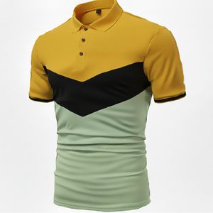 Polo décontracté tendance pour homme, coupe ajustée, manches courtes, confortable, respirant, haut de mode estival - Product Image 3