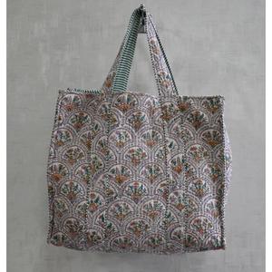 Sac fourre-tout en coton à imprimé floral bohème pour femmes, sac de shopping réutilisable, sac à bandoulière écologique pour les voyages, sac décontracté pour tous les jours - Product Image 2