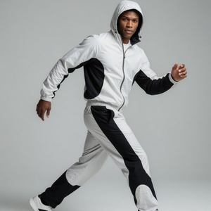 Ensemble survêtement coupe-vent en nylon surdimensionné pour homme avec logo personnalisé, demi-zip, tenue de sport de haute qualité pour la salle de sport - Product Image 5