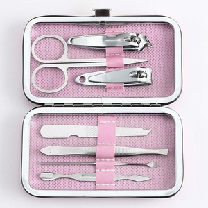 6Pcs Stainless Steel Beauty <b>Nail</b> <b>Kit</b> with Case for Manicure and Pedicure Women And Home Use - Product Image 5