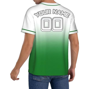 เสื้อเบสบอลผ้าฝ้ายออร์แกนิค 100% คุณภาพสูง ขายส่ง รับสกรีนโลโก้ สตรีทแวร์ ระบายอากาศได้ดี พิมพ์ลายซิลค์สกรีน คอวี แห้งเร็ว - Product Image 5
