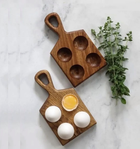 Modern Wood <b>Eco</b>-Friendly Dishwasher Freezer Safe <b>Egg</b> Holder Storage Trays Multifunction Sustainable Reversible Stackable - Product Image 1