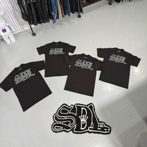 Men Heavyweight Cotton Oversized Graphic Print SDL <b>TShirts</b> Short Sleeve Vintage Summer High Quality Factory Price in Stock Tees - Product Image 6