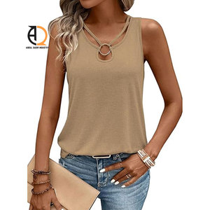 เสื้อกล้ามผู้หญิงทรงหลวมแบบไม่มีแขน - Product Image 1