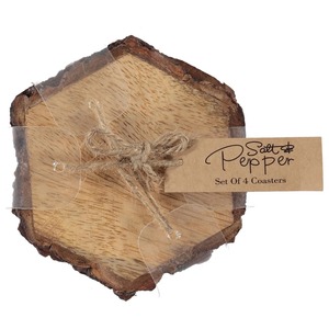 Wooden <b>Drink</b> <b>Coasters</b> with Smooth Finish Durable Cup Mats for Coffee Tea and Wine Glasses At Cheap Price - Product Image 3