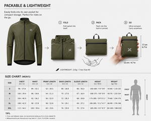 X Men's Olive Green Waterproof Sport <b>Cycling</b> Jacket Full Zip <b>Stand</b> Collar Slim Fit Polyester Outerwear Autumn Wear OEM/ODM - Product Image 6