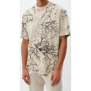 Camiseta Personalizada para Hombre, Estilo Urbano, Hip Hop, 100% Algodón, Estampado de Árbol Personalizado, Corte Regular, Vintage, Ligera, Transpirable, de Secado Rápido - Product Image 3