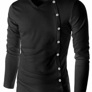 Chemise pour homme de haute qualité en coton 100% - Solide, taille personnalisée, respirante, écologique, col roulé, 220g, prix de gros - Product Image 1