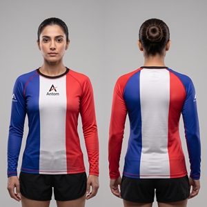 Custom OEM <b>Women</b> Long Sleeve <b>Rash</b> Guard UPF 50+ Quick Dry BJJ Surf Swim <b>Rash</b> <b>Vest</b> Sun Protection Compression Swimwear Australia - Product Image 3