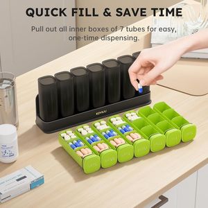 Large 7-Day Weekly <b>Pill</b> Organizer Detachable 3X Daily <b>Pill</b> Box Travel Case for 3 Times Daily <b>Pill</b> Storage <b>Holder</b> for Week Me - Product Image 4