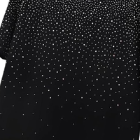 T-shirt graphique de créateur en strass pour homme, haut de gamme, épaules tombantes, coupe oversize, en coton de luxe, streetwear, logo personnalisé, vente en gros