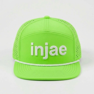 Gorras de Golf Personalizadas OEM de 7 Paneles, Gorras Snapback con Perforaciones Cortadas a Láser, Visera Plana Estructurada, ODM, MOQ Bajo, Fábrica de Gorras - Product Image 3