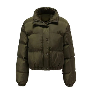 High Quality Outdoor <b>Jacket</b> Winter Wear Warm Casual <b>Women</b> <b>Cropped</b> <b>Puffer</b> <b>Jacket</b> Lightweight Windproof New Latest Fashion - Product Image 6