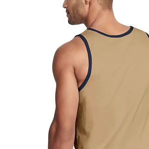 Débardeur de musculation sans manches pour homme, en coton/élasthanne tricoté, coupe ajustée, séchage rapide, design tendance 2026 - Product Image 4