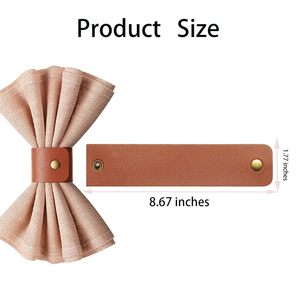 Custom PU Leather <b>Napkin</b> <b>Ring</b> Set Handmade Table <b>Napkin</b> Holder Wedding Restaurant Hotel Dining Decor Wholesale Exporter - Product Image 2