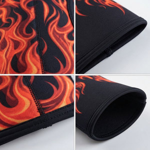 Tactical Design Comfortable Fit Neoprene Elbow <b>Sleeves</b> With Customized Flame Print 4 Way Stretch Fabric Elbow Protection Gear - Product Image 4