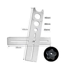 Herramienta de Posicionamiento y Localización de Orificios para Azulejos de Cerámica, Ajustable, Multitamaño, de 40/60 cm, de Acero Inoxidable de Grado Industrial - Product Image 6