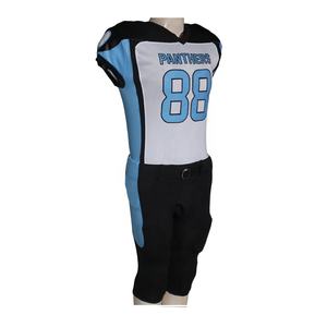 Ensemble d'uniformes de football américain personnalisés, prix d'usine OEM, 100% polyester, anti-UV, manches courtes, vente en gros - Product Image 3
