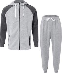 Sudadera con Capucha Unisex Gris Oscuro, Manga Raglán, Estilo Casual, Poliéster/Algodón, Peso Medio, Diseño Sólido 2 en 1 - Product Image 3
