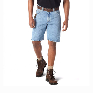 Shorts en jean déchirés taille haute de qualité supérieure avec poches et ourlet effiloché, fermeture boutonnée, décontractés pour l'été, 100 % coton - Product Image 1